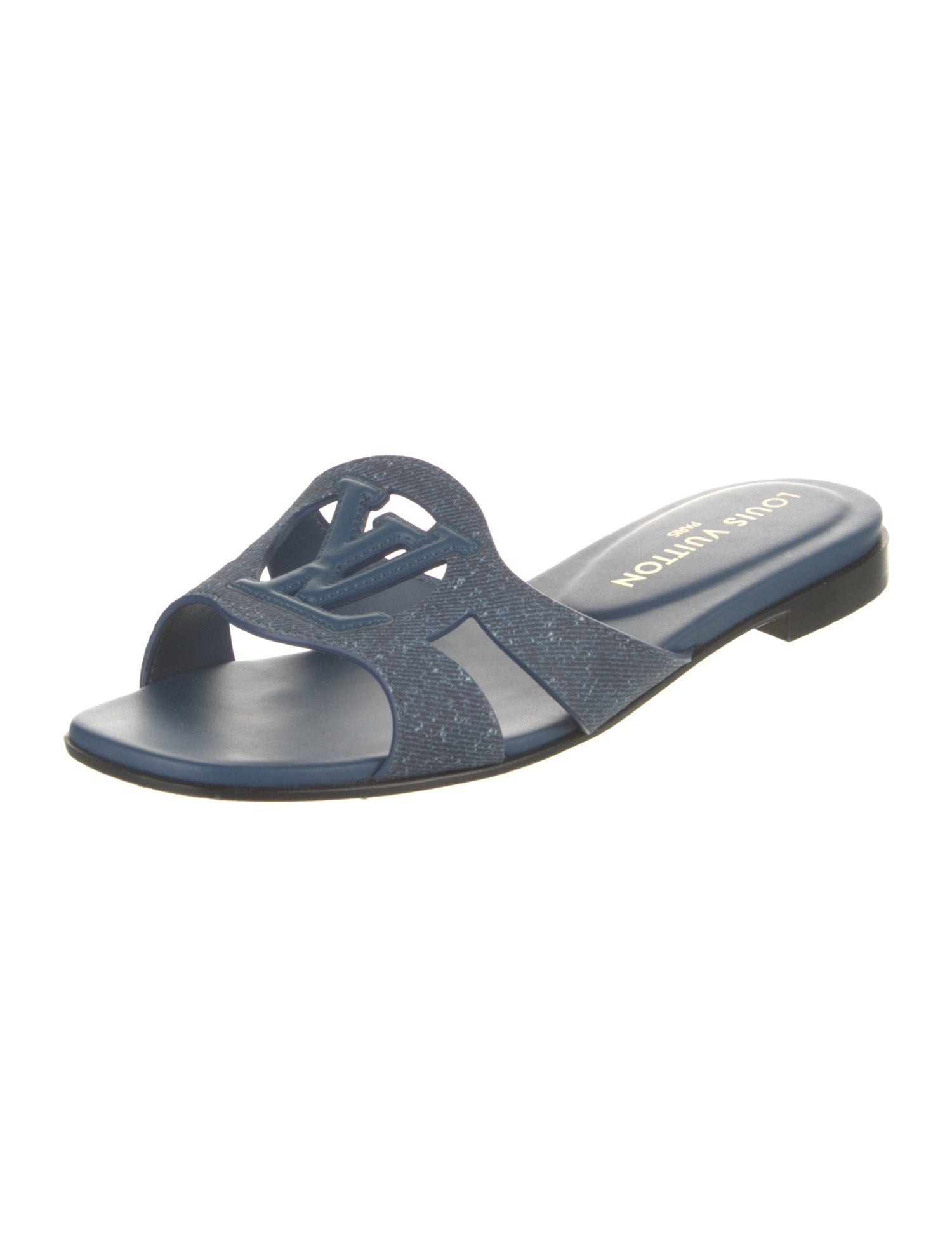 Louis Vuitton Cutout Accent Slides